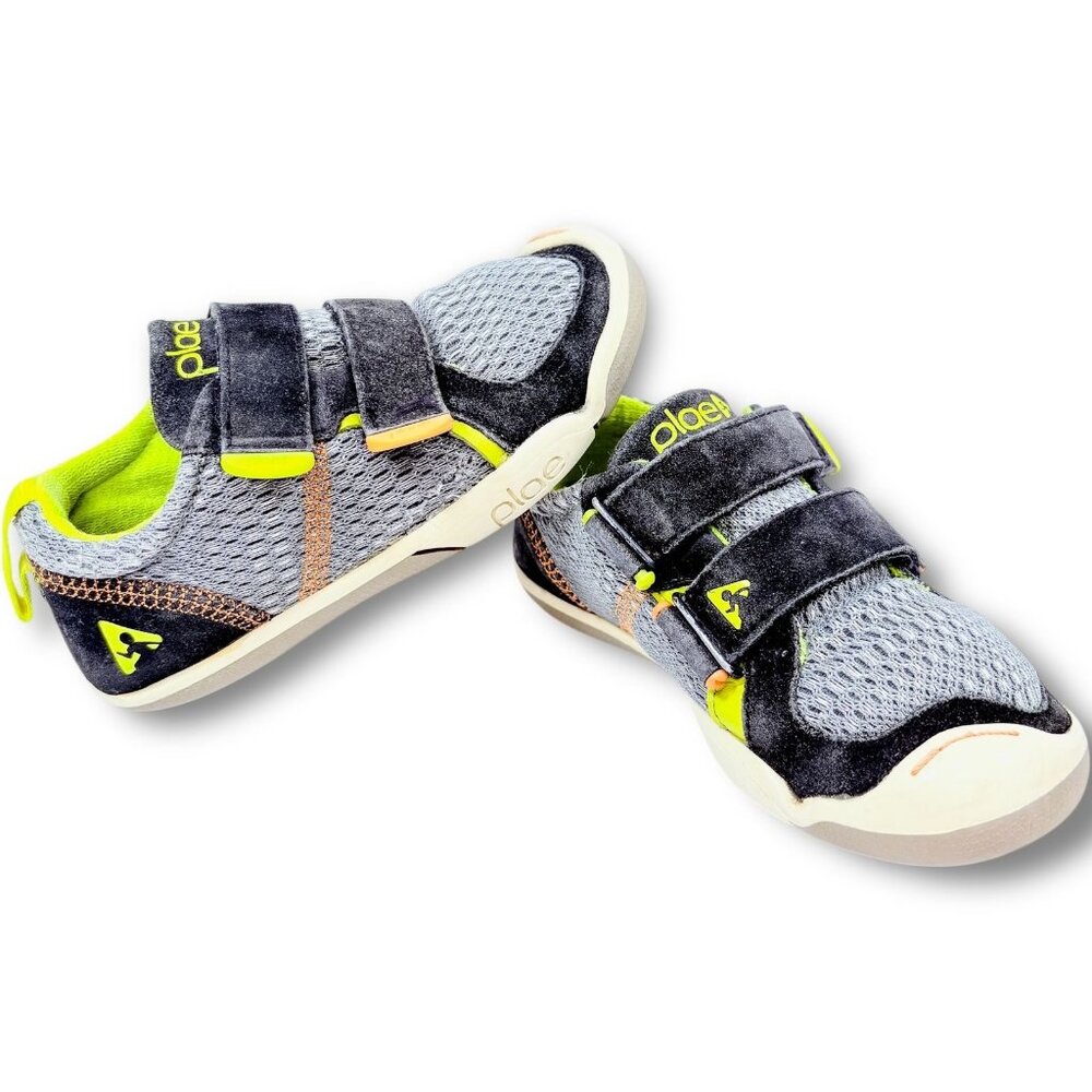 PLAE Ty Moon Walk Gray Velcro Toddler / Little Kids Trainers Sneakers Shoes 10